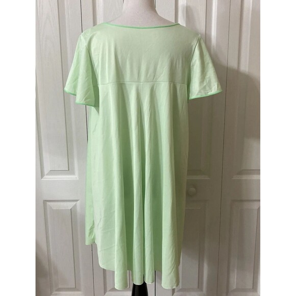 Vintage 2 Pc Lorraine Green Nylon Babydoll Nightgown and Robe Peignoir - Picture 16 of 16
